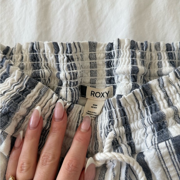 Roxy Blue and White Striped Pants - Picture 4 of 7